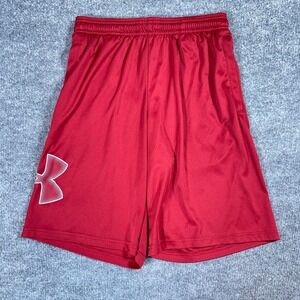 Under Armour Shorts Mens S Red Performance Workout Stretch Heatgear Loose #AB458